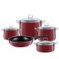 Preview: Riess Geschirr-Set 5-tlg., Design Rosso Extra Stark